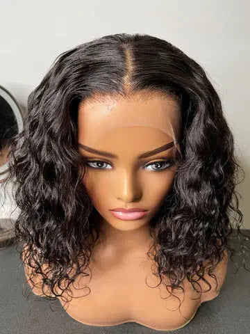 14" Indian Curly HD Lace Frontal Wig for Natural Look hairlikekweenca